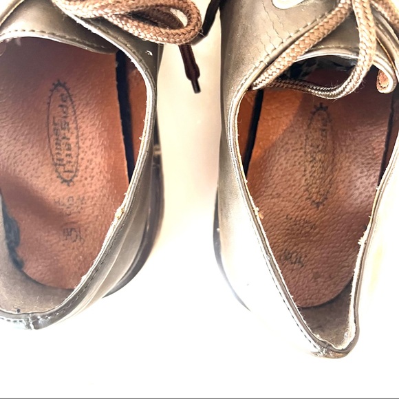 Lower East Side Shoes Brown Platform Lace Up Chunky Mens Women Unisex Size 10 - Picture 5 of 8